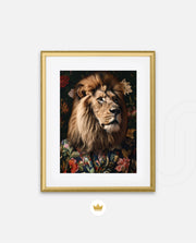 Botanical Lion Portrait