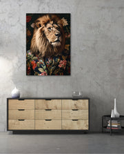 Botanical Lion Portrait