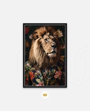 Botanical Lion Portrait