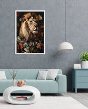 Botanical Lion Portrait