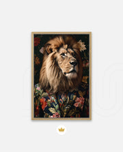 Botanical Lion Portrait