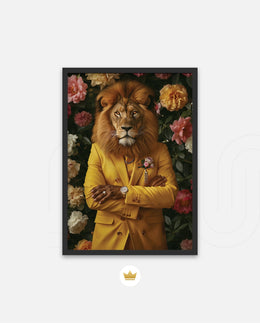 Golden Gentleman Lion Portrait