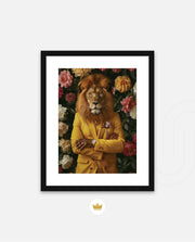 Golden Gentleman Lion Portrait