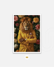 Golden Gentleman Lion Portrait