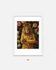 Golden Gentleman Lion Portrait