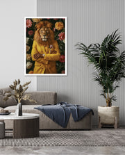 Golden Gentleman Lion Portrait