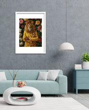 Golden Gentleman Lion Portrait