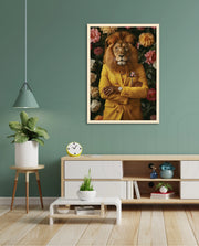 Golden Gentleman Lion Portrait