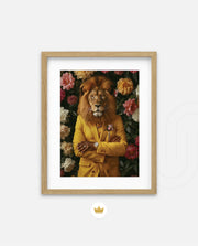 Golden Gentleman Lion Portrait