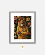 Golden Gentleman Lion Portrait