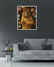 Golden Gentleman Lion Portrait