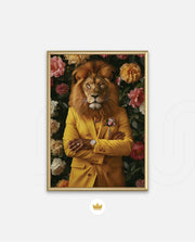 Golden Gentleman Lion Portrait