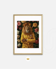Golden Gentleman Lion Portrait