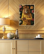 Golden Gentleman Lion Portrait