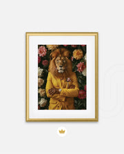 Golden Gentleman Lion Portrait