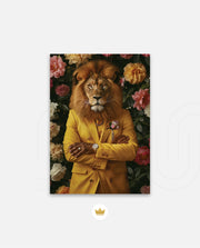 Golden Gentleman Lion Portrait
