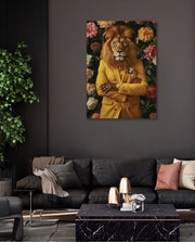 Golden Gentleman Lion Portrait