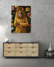 Golden Gentleman Lion Portrait