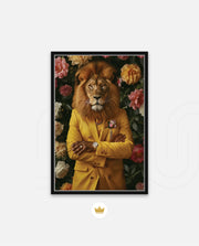 Golden Gentleman Lion Portrait