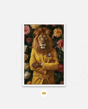 Golden Gentleman Lion Portrait
