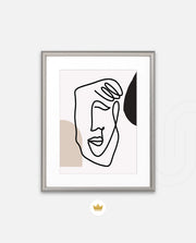 Abstract Face Line