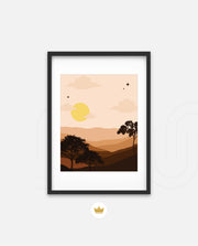 Sunset Desert Layers
