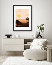 Sunset Desert Layers