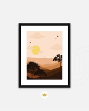 Sunset Desert Layers