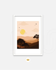 Sunset Desert Layers