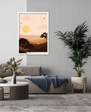 Sunset Desert Layers