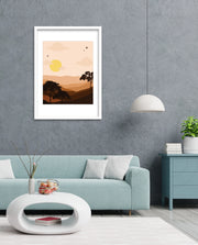 Sunset Desert Layers