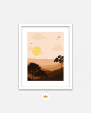 Sunset Desert Layers