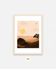 Sunset Desert Layers