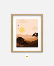 Sunset Desert Layers