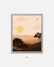 Sunset Desert Layers