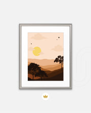 Sunset Desert Layers