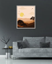 Sunset Desert Layers