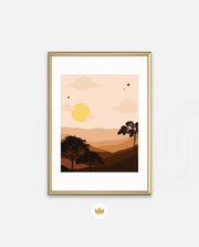Sunset Desert Layers