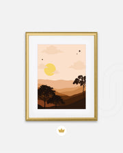Sunset Desert Layers