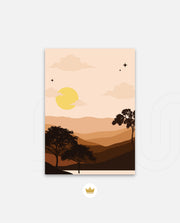 Sunset Desert Layers