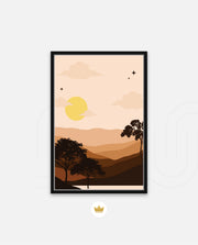 Sunset Desert Layers