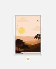 Sunset Desert Layers