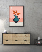 Modern Vase Leaves