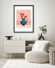 Modern Vase Leaves