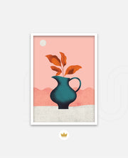 Modern Vase Leaves
