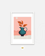 Modern Vase Leaves