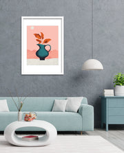Modern Vase Leaves