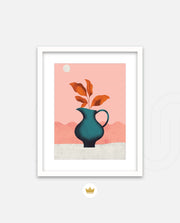 Modern Vase Leaves