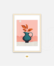 Modern Vase Leaves