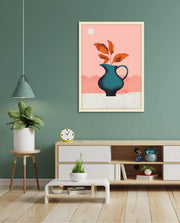 Modern Vase Leaves